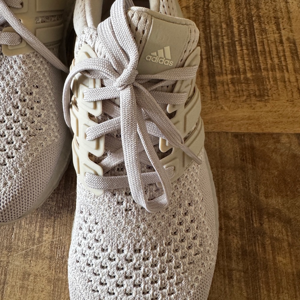 Adidas Tan Athletic Shoes with Breathable Knit Upper Ultra Boost Worn Once